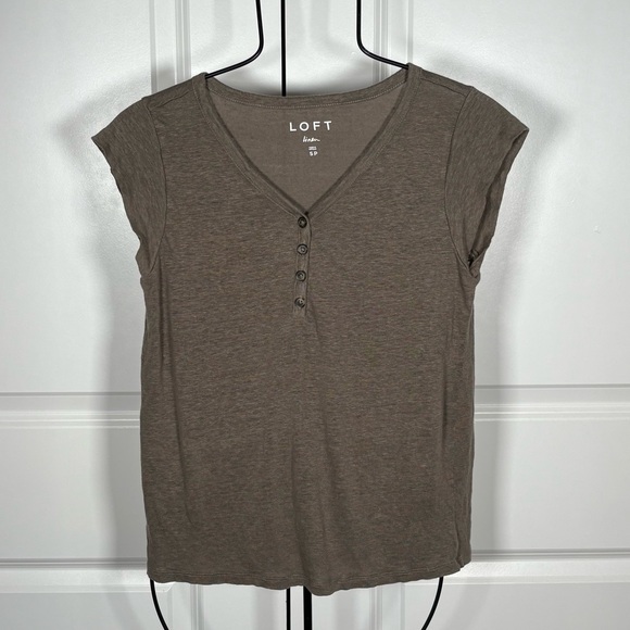LOFT Tops - Loft Grey Linen Top